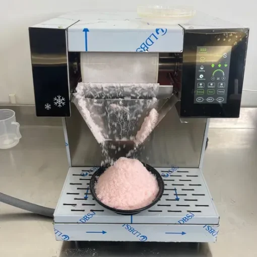 commercial bingsu machine 260kg/24h air cooled, plug and play, commercial snowflake ice machine